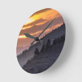 Lamar Valley Sunset Ronde Klok (Hoek)