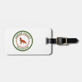 Lamar Valley Yellowstone Wolf Bagagelabel (Voorkant horizontaal)