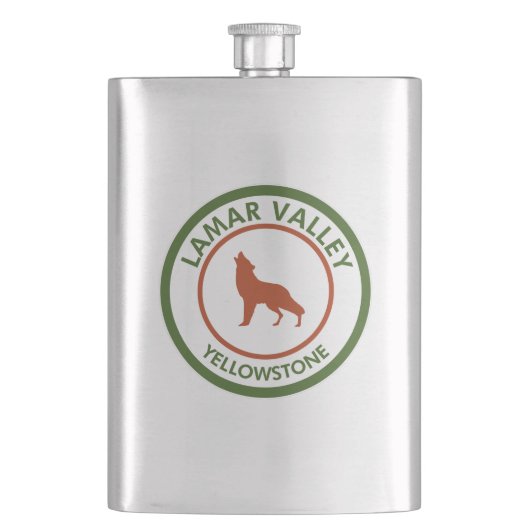 Lamar Valley Yellowstone Wolf Flacon (Voorkant)