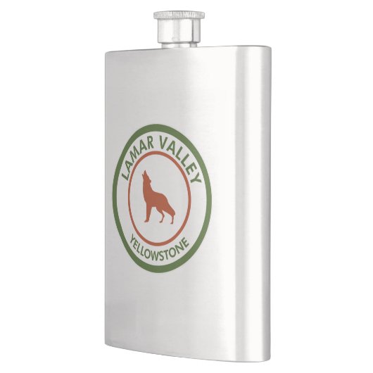 Lamar Valley Yellowstone Wolf Flacon (Links)