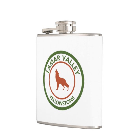 Lamar Valley Yellowstone Wolf Heupfles (Links)