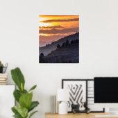 Lamar Valley Zonsondergang Poster (Thuiskantoor)