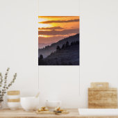 Lamar Valley Zonsondergang Poster (Keuken)