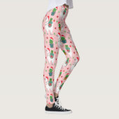 Lamas en cactussen kerstpatroon leggings (Rechts)