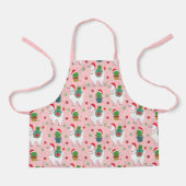Lamas en cactussen kerstpatroon schort (Voorkant)