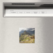 Lama's en een uitzicht op Machu Picchu, Magneet (Insitu (Vaatwasser))