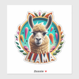 Lama's en Lachen Versier met Llama Stickers