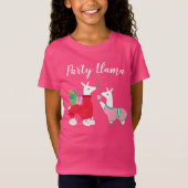 Lama's in Pyjama Slumber Party T-shirt (Voorkant)