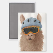 Lamas in tinten: januari magneet 2.5 "x3.5" (Voorkant / Achterkant)