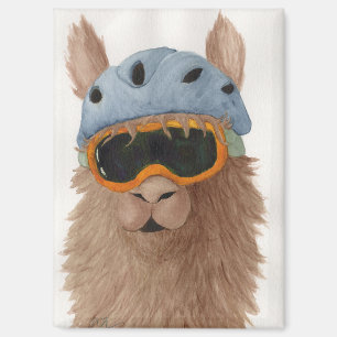 Lamas in tinten: januari magneet 2.5 "x3.5"