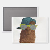 Lamas in tinten: June Magnet 3.5"x2.5" (Voorkant / Achterkant)