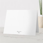 Lamas in tinten: juni Wenskaart 8,5 "x11" Bedankkaart (Achterkant)