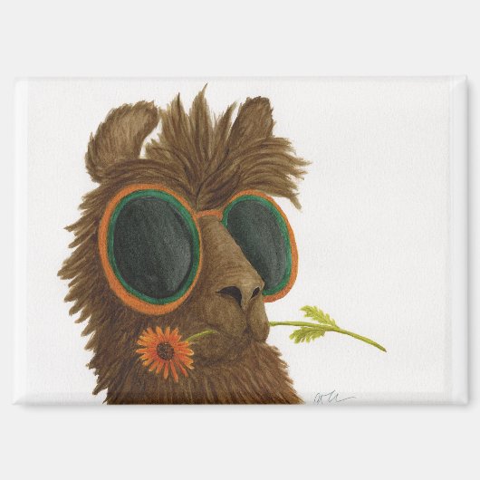 Lamas in tinten: mei magneet 3,5 "x 2,5" (Voorkant)