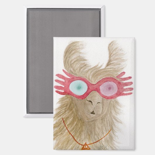 Lamas in tinten: oktober magneet 2.5 "x3.5" (Voorkant / Achterkant)