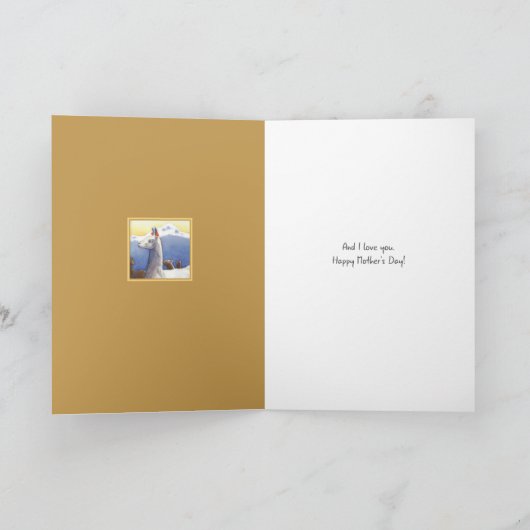 Lama's op Moederdag Mais Kaart (Binnen)