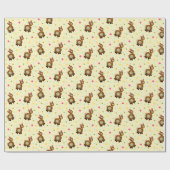 Lamas patroon cadeaupapier (Vlak)