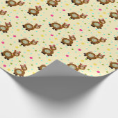 Lamas patroon cadeaupapier (Hoek)