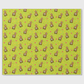 Lamas patroon inpakpapier (Vlak)