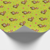 Lamas patroon inpakpapier (Hoek)