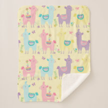 Lama's Roze, Geel Paars Schattig Schattig Sherpa