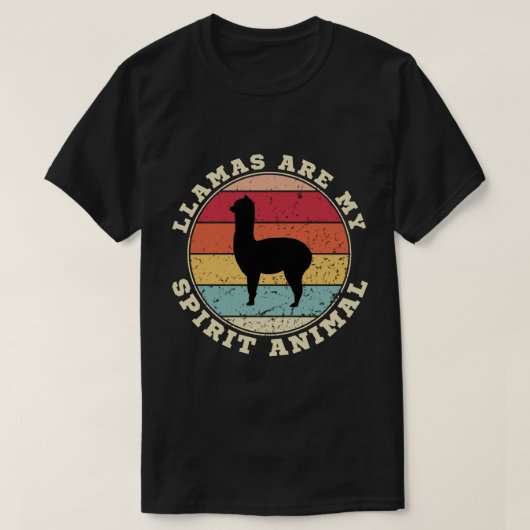Lama's zijn mijn Spirit Animal T-shirt (Design voorkant)