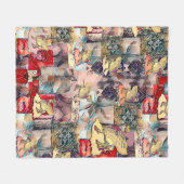 Lamassu Art Fleece Blanket Deken (Voorkant (Horizontaal))