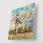 Lamassu Artwork Acrylwand Vierkante Klok (Hoek)