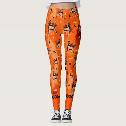 Lamassu en Alphabet Leggings (Voorkant)