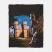 Lamassu en Ishtar Gate fleece deken (Voorkant)