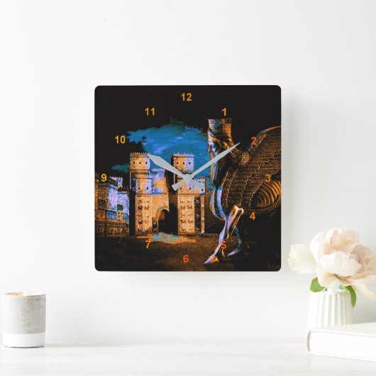 Lamassu en Ishtar Gate Vierkante Klok (Huis)