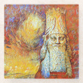Lamassu Glass Onderzetter (Voorkant)