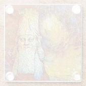 Lamassu Glass Onderzetter (Achterkant)