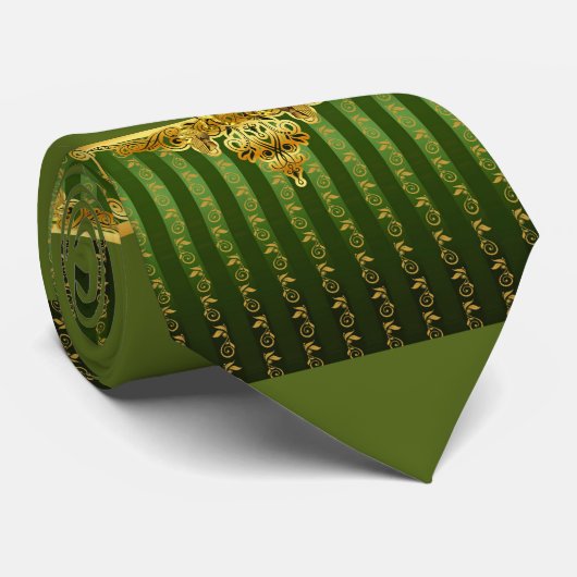 Lamassu Gold Stropdas (Opgerold)