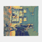 Lamassu Ishtar Gate Artwork Fleece Blanket, Small (Voorkant (Horizontaal))