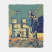 Lamassu Ishtar Gate Artwork Fleece Blanket, Small Deken (Voorkant)