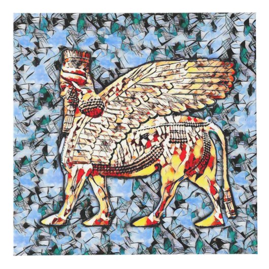 Lamassu Kunstwerk Foto Cube Kubus (Rechts)