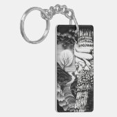 Lamassu portret Acryl Sleutelhanger (Voorkant Links)