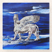 Lamassy Kunstwerk Glas Onderzetter (Voorkant)