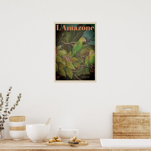  L'Amazone Travel Poster (Keuken)