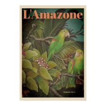 L'Amazone Travel Poster