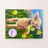 Lamb Aangepast Kinder Jigzaag Puzzle Legpuzzel (Horizontaal)