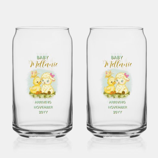 Lamb and Duck Soda Glass Blikvorm Glas (Voorkant)