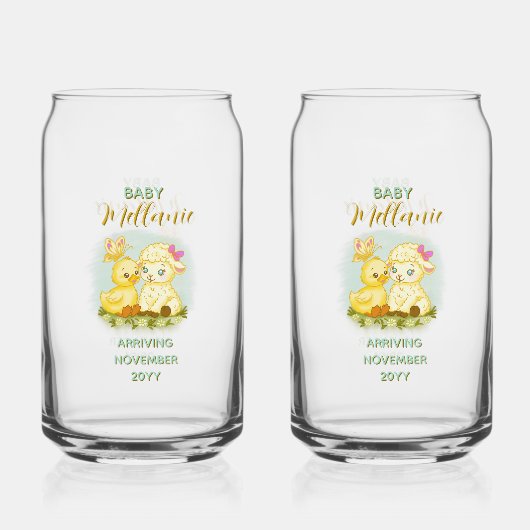 Lamb and Duck Soda Glass Blikvorm Glas (Achterkant)