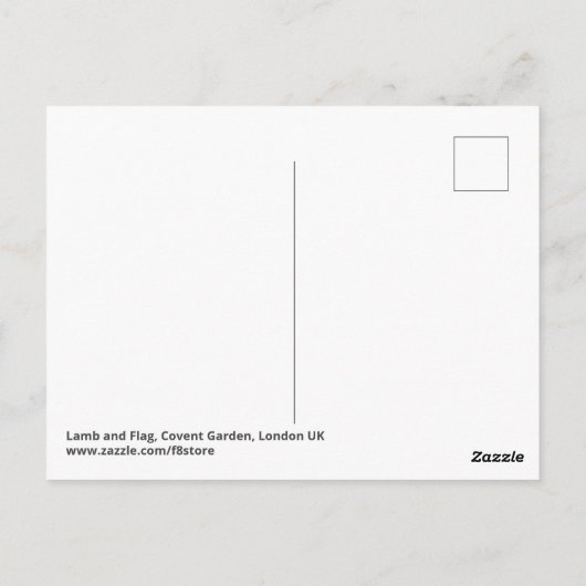 Lamb and Flag, Covent Garden, Londen Verenigd Koni Briefkaart (Achterkant)