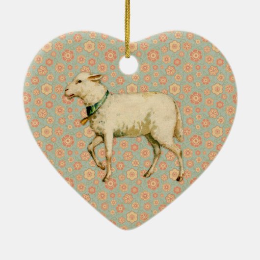  Lamb Art Keramisch Ornament (Achterkant)