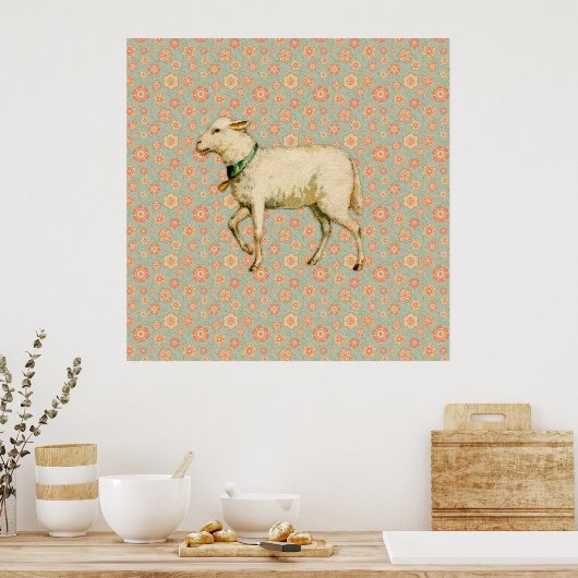  Lamb Art Poster (Keuken)