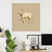 Lamb Art Poster (Thuiskantoor)