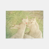 Lamb Baby Animals Sheep Fleece Deken (Voorkant (Horizontaal))