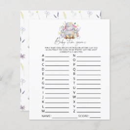 Lamb - Baby item spel. Baby shower spel