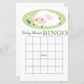 lamb baby shower bingo (Voorkant / Achterkant)